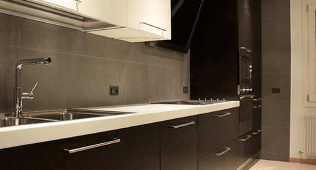 progettazione cucine: cucine moderna rovere tinto