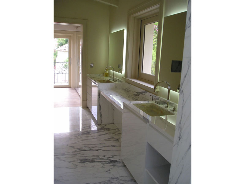 Arredamento di una villa in Costa Azzurra - zona bagno